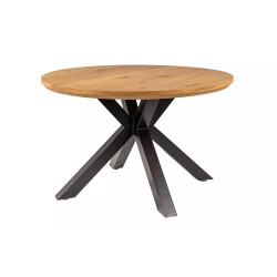 Stół okrągły Ritmo dąb/czarny stelaż FI120