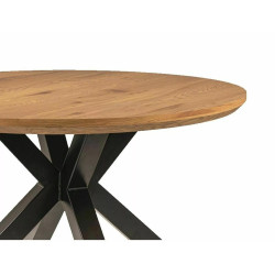 Stół okrągły Ritmo dąb/czarny stelaż FI120