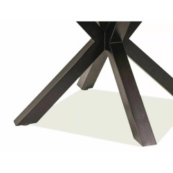 Stół okrągły Ritmo dąb/czarny stelaż FI120