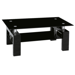 ŁAWA LISA II CZARNY/CZARNY LAKIER 110x60x55
