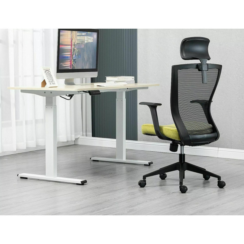 FOTEL OBROTOWY Q-328H CZARNY/ZIELONY