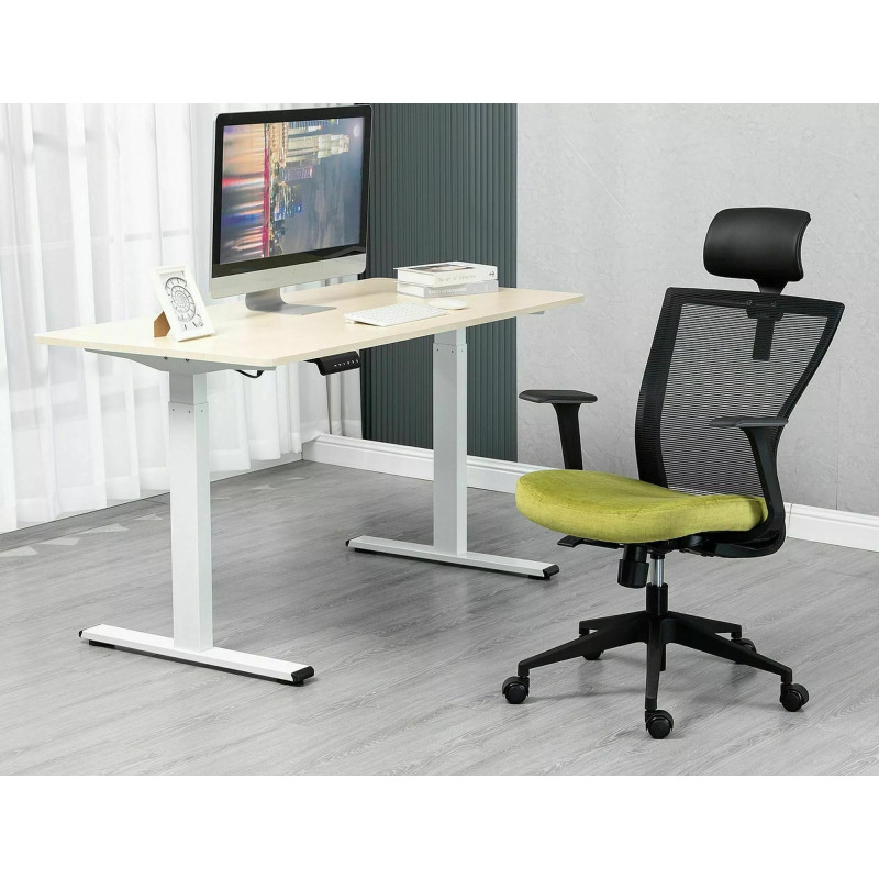 FOTEL OBROTOWY Q-328H CZARNY/ZIELONY