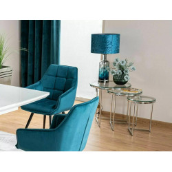 ŁAWA TRINITY TRANSPARENTNY/SREBRNY (ZESTAW)