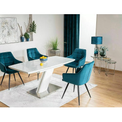 ŁAWA TRINITY TRANSPARENTNY/SREBRNY (ZESTAW)