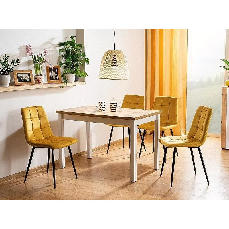 STÓŁ ADAM DĄB LANCELOT / BIAŁY MAT 100x60