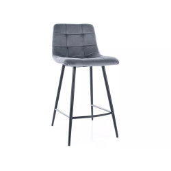 Hoker Mila H-2 Velvet czarny stelaż/szary Bluvel 14