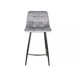 Hoker Mila H-2 Velvet czarny stelaż/szary Bluvel 14