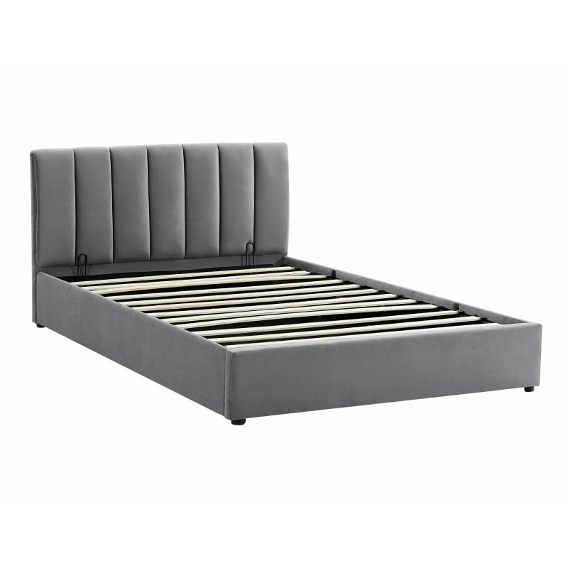 ŁÓŻKO MONTREAL VELVET 160X200 KOLOR SZARY TAP.192