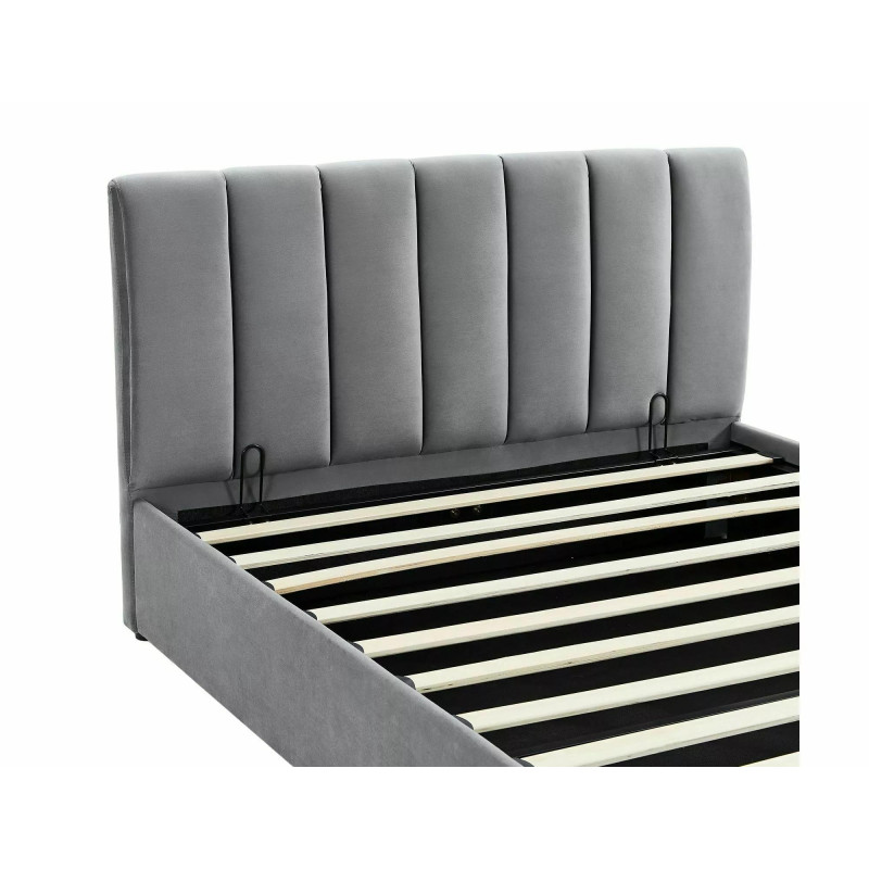 ŁÓŻKO MONTREAL VELVET 160X200 KOLOR SZARY TAP.192