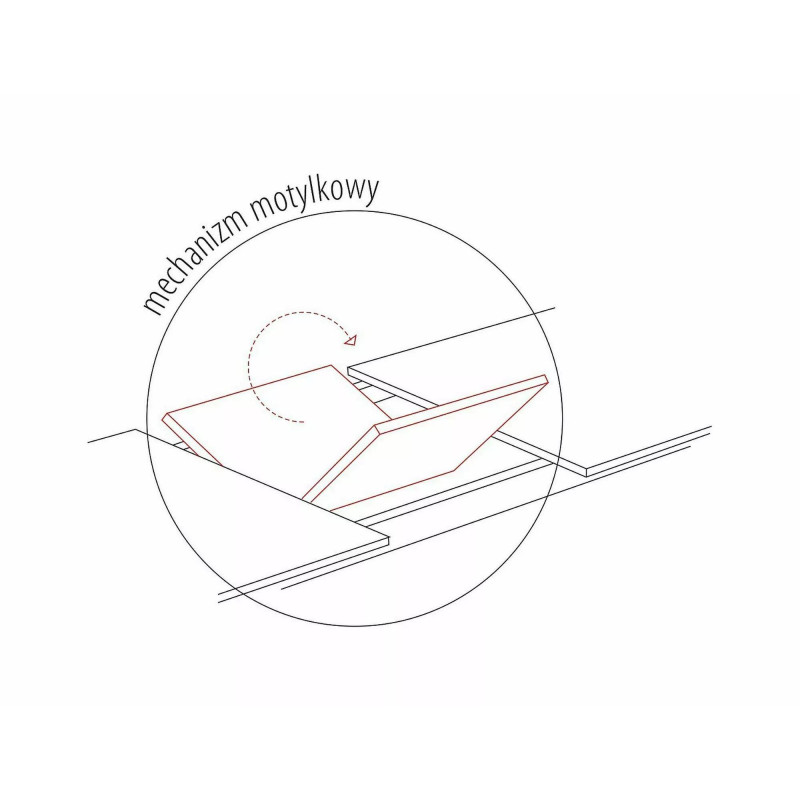 Ceramiczny stół Saturn II biały efekt marmuru/biały mat 160(210)x90