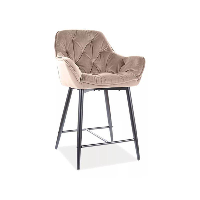 Hoker Cherry H-2 Velvet czarny stelaż/beżowy Bluvel 28