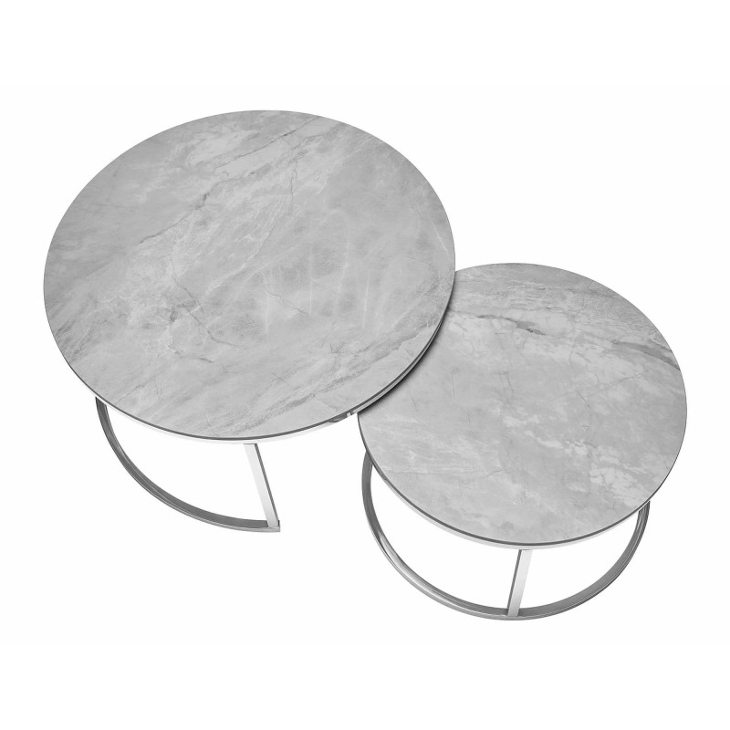 ŁAWA PORTAFINO B SZARY FI80 FI60/ CHROM ZESTAW