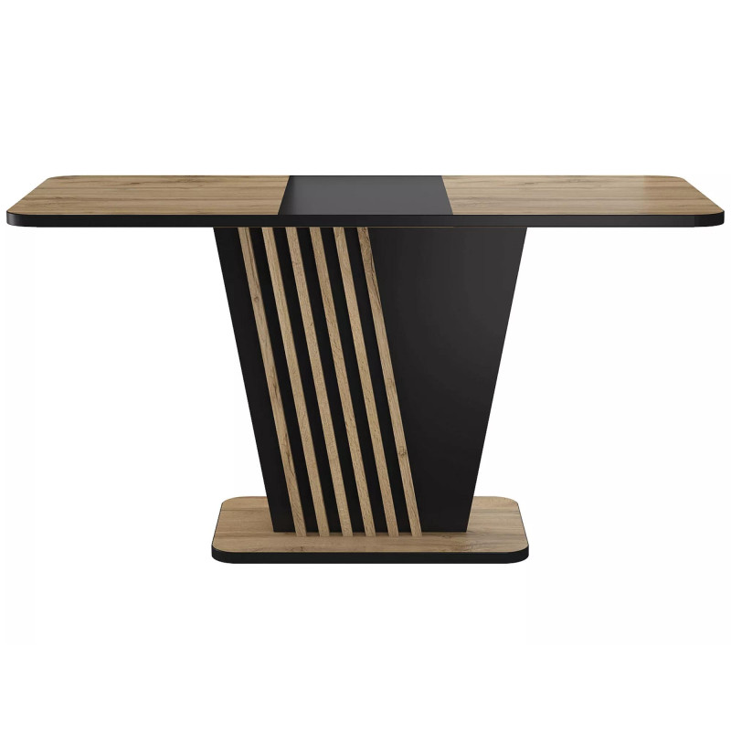 STÓŁ NEVIO DĄB ARTISAN / CZARNY 125(170)X75