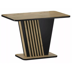 STÓŁ NEVIO DĄB ARTISAN / CZARNY 125(170)X75