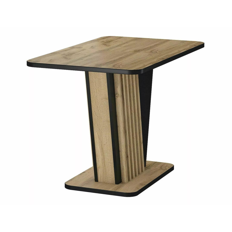 STÓŁ NEVIO DĄB ARTISAN / CZARNY 125(170)X75