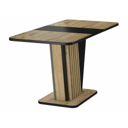 STÓŁ NEVIO DĄB ARTISAN / CZARNY 125(170)X75