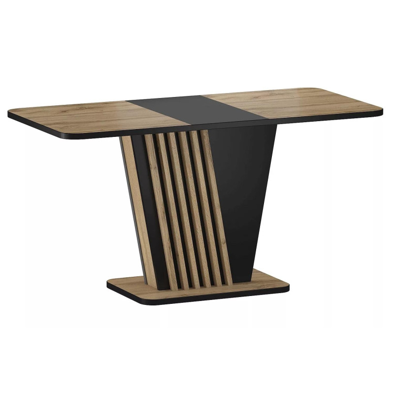 STÓŁ NEVIO DĄB ARTISAN / CZARNY 125(170)X75