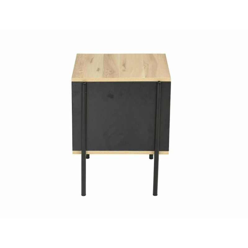 ŁAWA KARINA B DĄB/CZARNY MAT 40X40X51