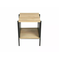 ŁAWA KARINA B DĄB/CZARNY MAT 40X40X51 ŁAWA KARINA B DĄB/CZARNY MAT 40X40X51