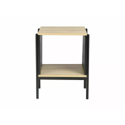 ŁAWA KARINA B DĄB/CZARNY MAT 40X40X51 ŁAWA KARINA B DĄB/CZARNY MAT 40X40X51