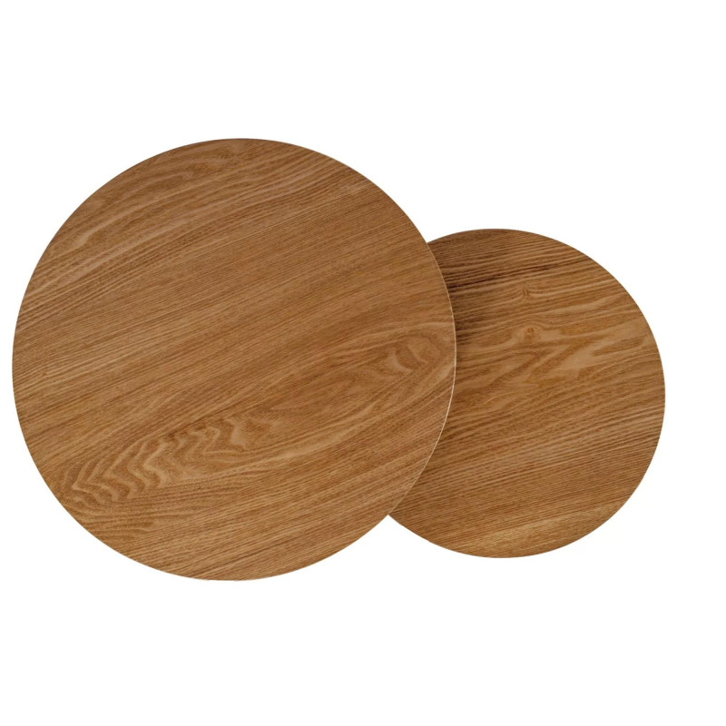 ŁAWA AMARO DĄB/CZARNY (ZESTAW)