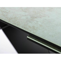 Stół ceramiczny Westin Ceramic turkus ossido verde/czarny mat(160-240)x90