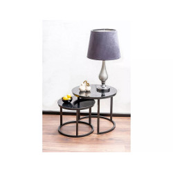 ŁAWA ATLANTA D II CZARNY / CZARNY MAT ZESTAW