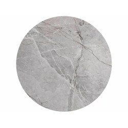 Okrągły stół ceramiczny Talia szary/czarny stelaż FI120