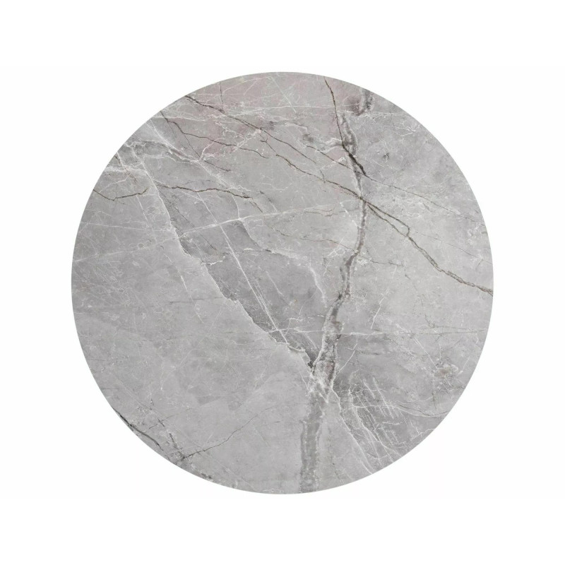 Okrągły stół ceramiczny Talia szary/czarny stelaż FI120