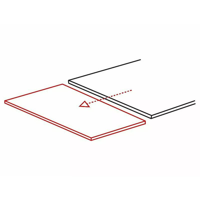 Rozkładany stół Salvadore Ceramic II szary/czarny mat (120-180)x80