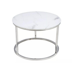 ŁAWA ATLANTA B BIAŁY EFEKT MARMURU / CHROM ZESTAW