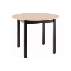 Stół rozkładany Dante dąb artisan/czarny mat FI102 (102-142)