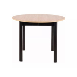 Stół rozkładany Dante dąb artisan/czarny mat FI102 (102-142)