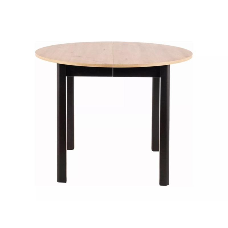 Stół rozkładany Dante dąb artisan/czarny mat FI102 (102-142)