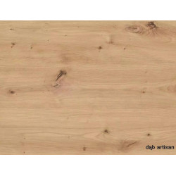 Okrągły rozkładany stół Galaxy dąb artisan/czarny fi 100(100-168)