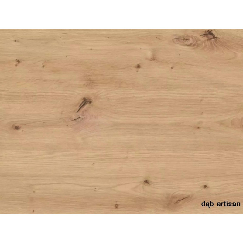 Okrągły rozkładany stół Galaxy dąb artisan/czarny fi 100(100-168)