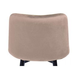 Półhoker Chic H-2 Velvet czarny stelaż/beżowy Bluvel 28