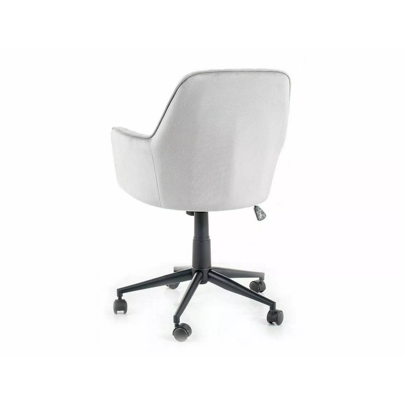 FOTEL OBROTOWY Q-886 VELVET JASNY SZARY BLUVEL 03