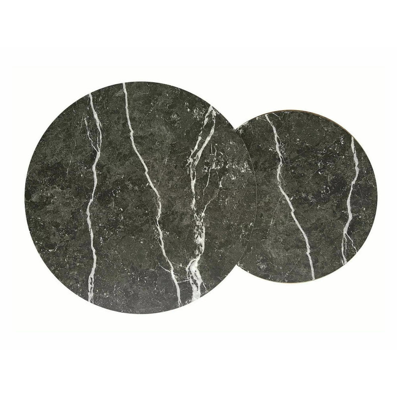 ŁAWA HOLA CZARNY EFEKT MARMURU/CZARNY (ZESTAW)