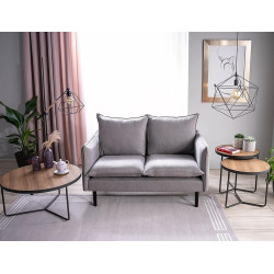 ŁAWA DEMETER II ORZECH / CZARNY (ZESTAW)