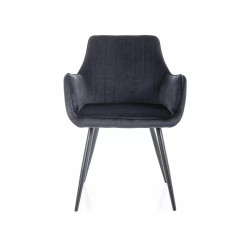 KRZESŁO APPLE VELVET CZARNY STELAŻ/CZARNY BLUVEL 19