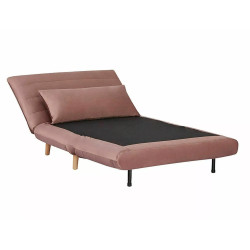 FOTEL SPIKE VELVET RÓŻ ANTYCZNY TAP.182/BUK