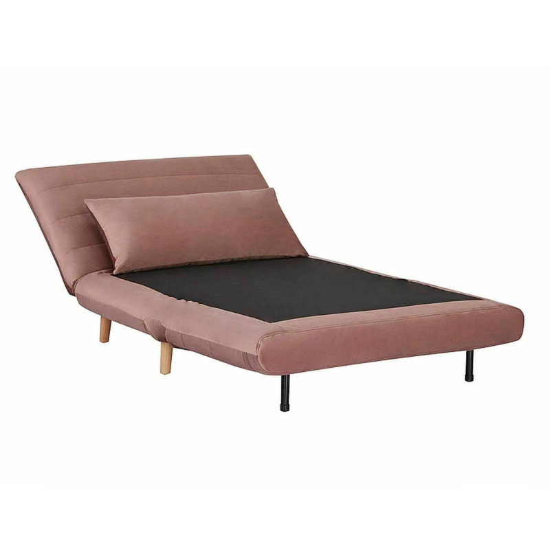 FOTEL SPIKE VELVET RÓŻ ANTYCZNY TAP.182/BUK