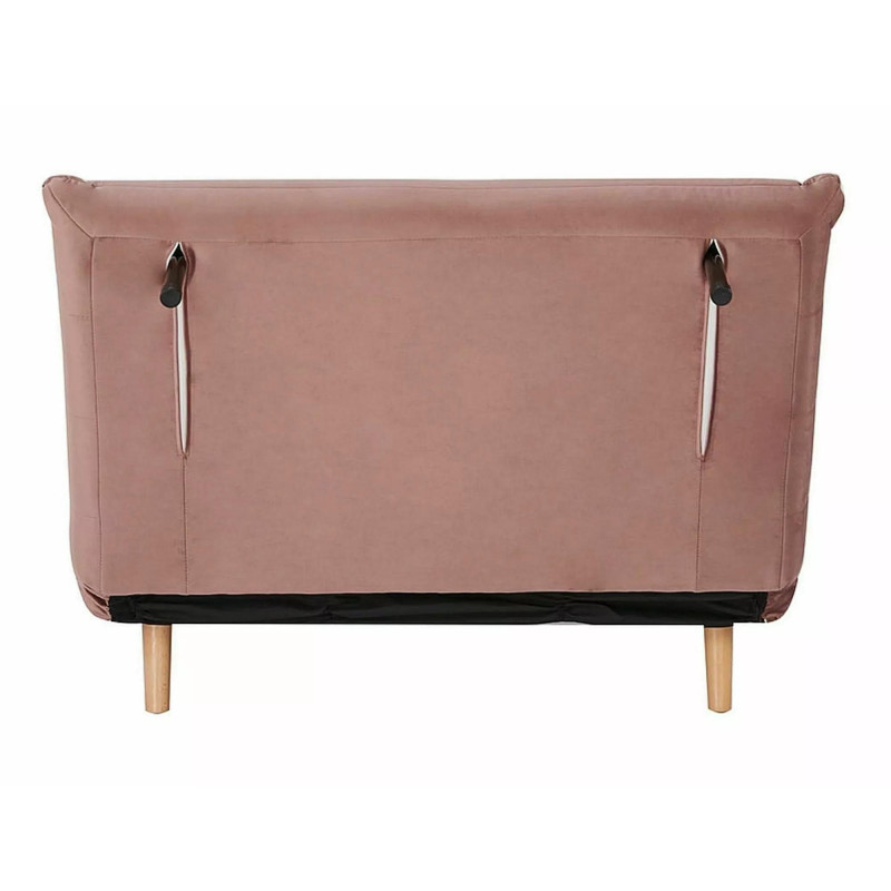 FOTEL SPIKE VELVET RÓŻ ANTYCZNY TAP.182/BUK