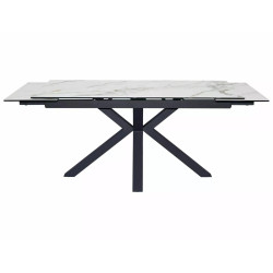 Stół Ceramiczny Columbus 160(240)X90 brąz/czarny mat