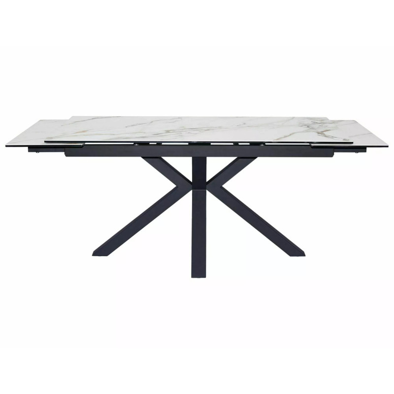 Stół Ceramiczny Columbus 160(240)X90 brąz/czarny mat