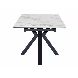 Stół Ceramiczny Columbus 160(240)X90 brąz/czarny mat