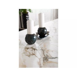 Stół Ceramiczny Columbus 160(240)X90 brąz/czarny mat