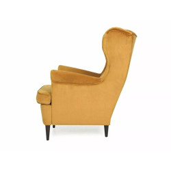FOTEL HARRY VELVET CURRY BLUVEL 68 / WENGE