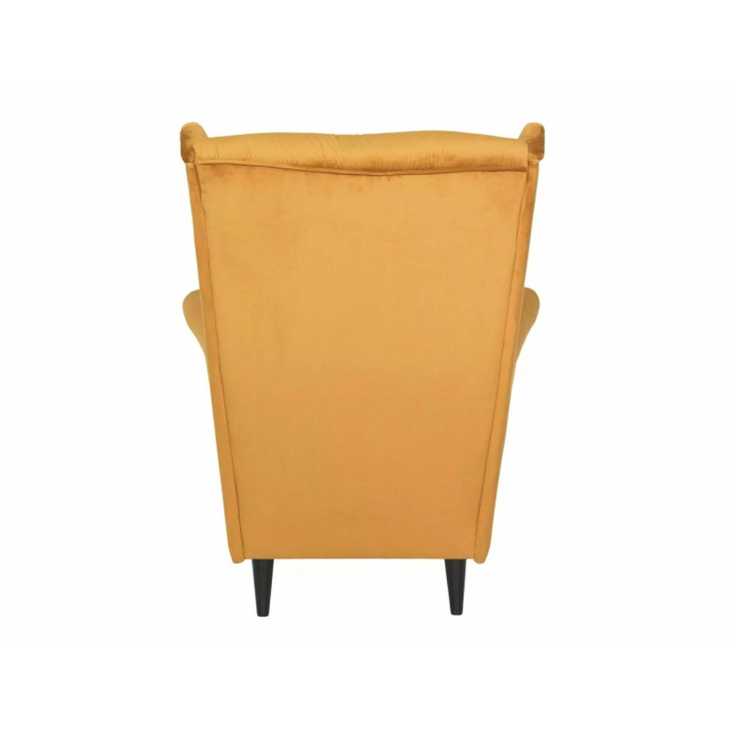 FOTEL HARRY VELVET CURRY BLUVEL 68 / WENGE